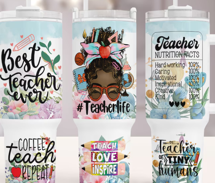 AFRO MESSY BUN TEACHER