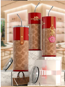 COACH PURSE TUMBLER