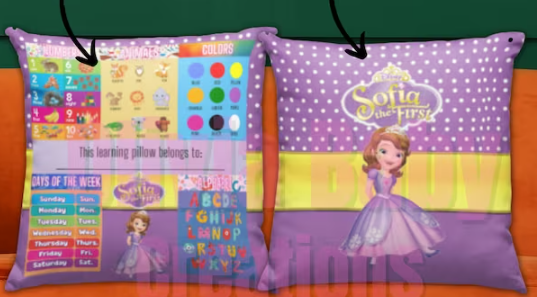 PRINCESS SOFIA LEARNING PILLOW