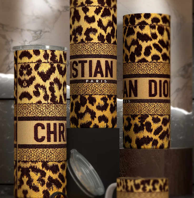 DIOR- LEPARD PURSE TUMBLER