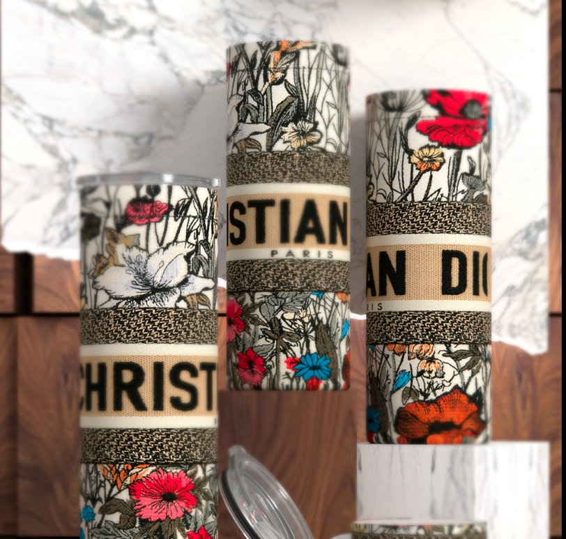 DIOR- FLOWER PURSE TUMBLER