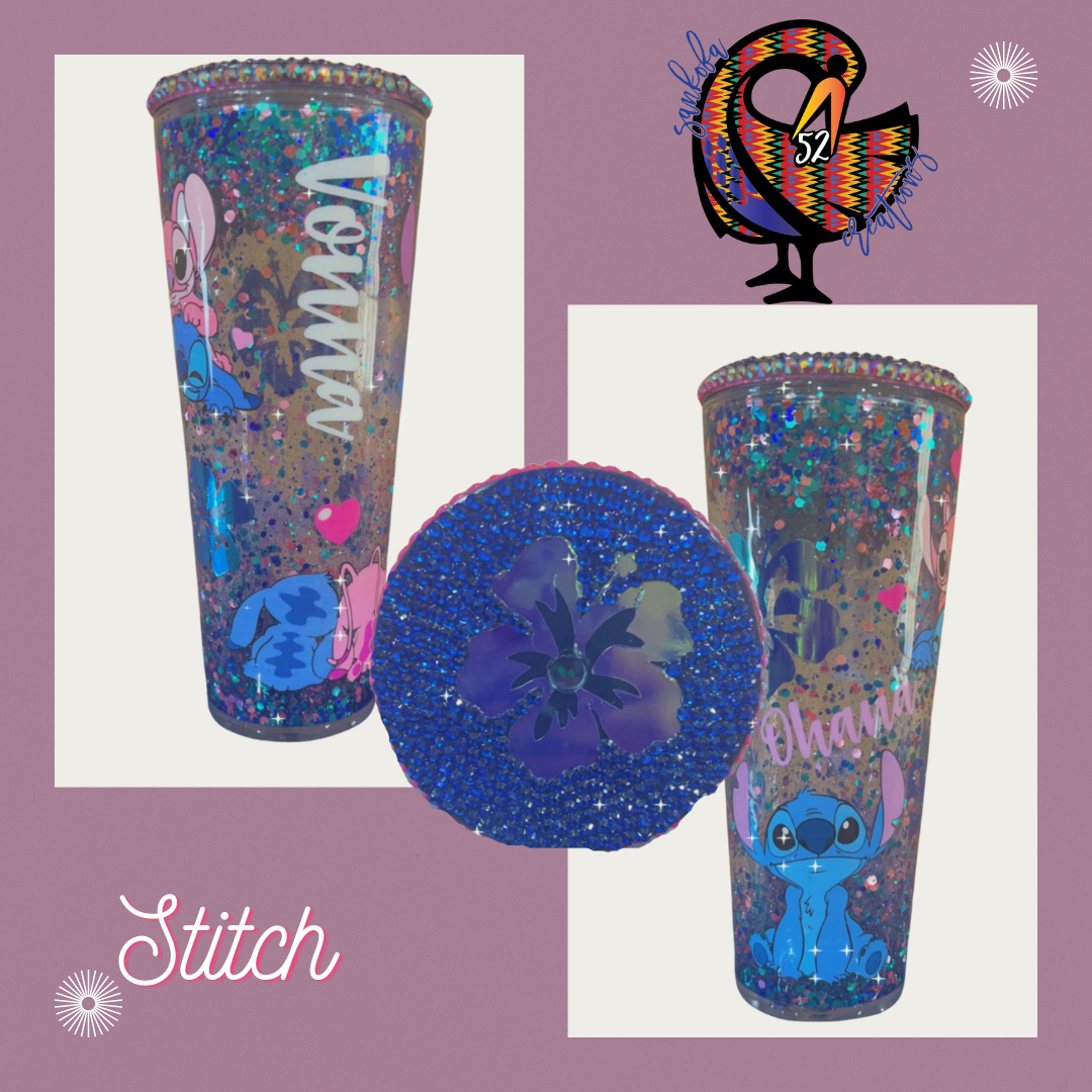 Glitter Stitch Tumbler Stitch Glitter Tumbler Stitch 