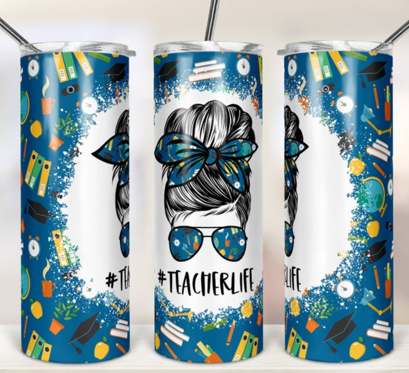 TEACHER LIFE W/MESSY BUN