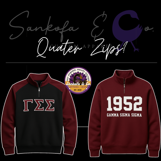 Gamma Sigma Sigma Quarter-Zip Pullover – PRESALE
