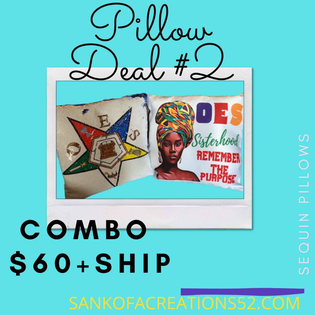 OES  2-SEQUIN PILLOW DEAL