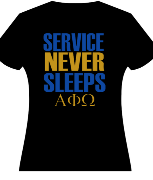 SERVICE NEVER SLEEPS APO