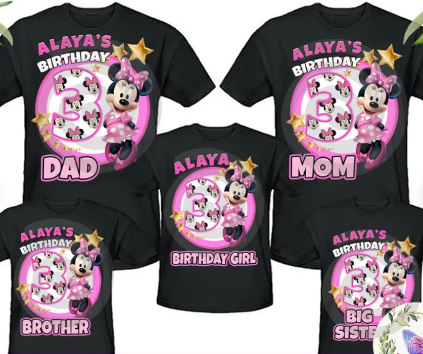 CUSTOM MINNIE BIRTHDAY SHIRTS